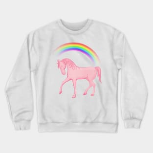 Rainbow Unicorn - Artwork , Crewneck Sweatshirt